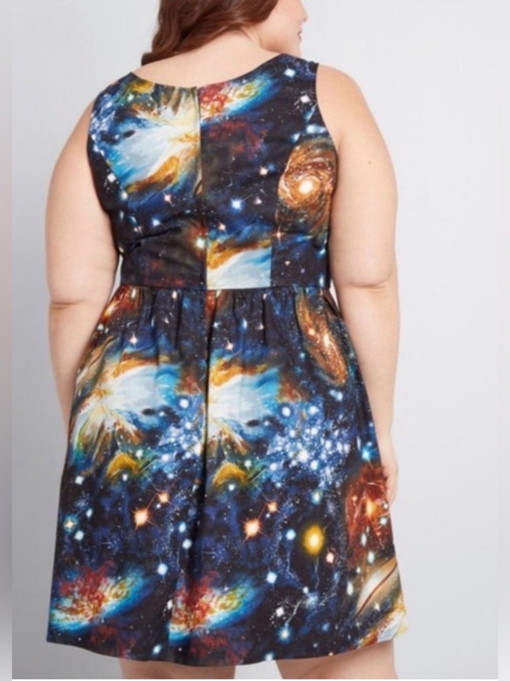 ModCloth Nebula The Way I Galaxy It Dress XL like new outer space Ms Frizzle - Picture 2 of 9